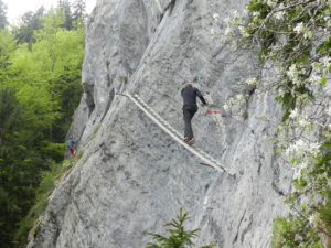 Bad Goisern ferrata žebřík