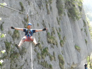 Laserer ferrata lanový žebřík